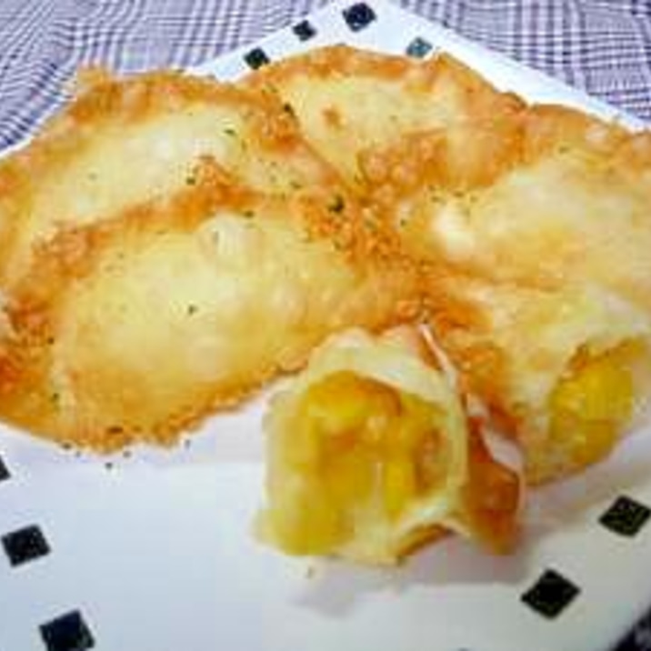 残った餃子の皮でパリパリチーズコーン レシピ 作り方 By さとまみ0212 楽天レシピ 残った餃子の皮でパリパリチーズコーン レシピ 作り方 By さとまみ0212 楽天レシピ